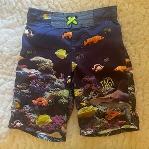 Cat & Jack Kids Ocean Reef Adventure Swim Trunks